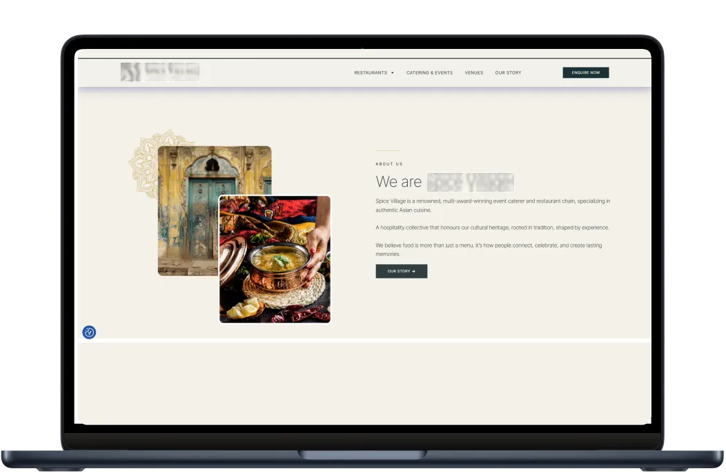 Digital Meeta portfolio – restaurant website