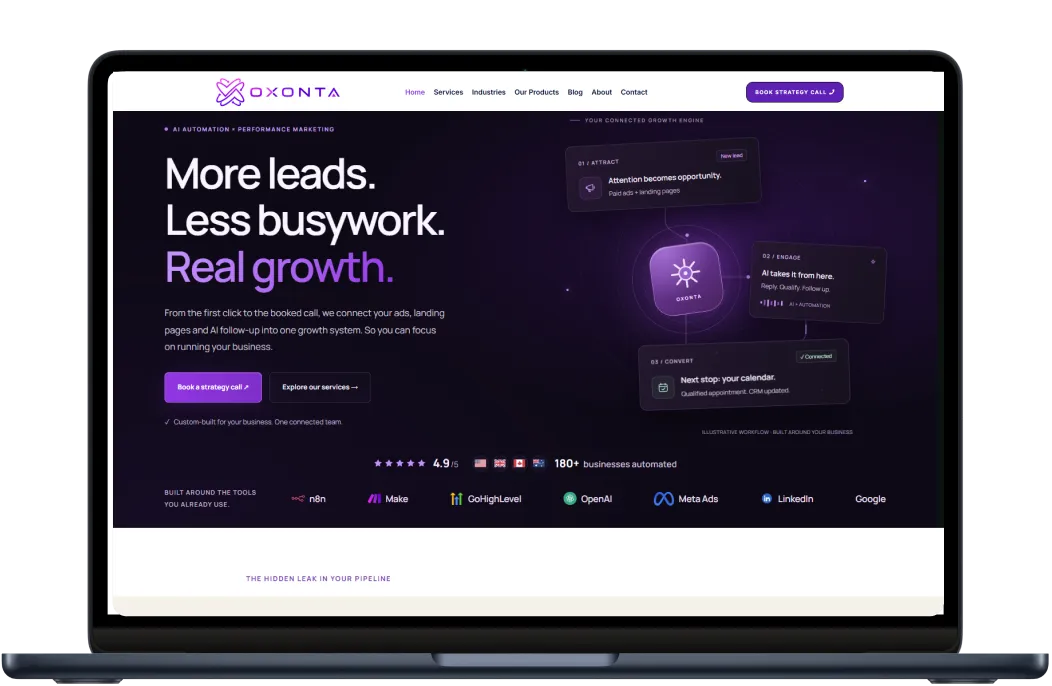 Digital Meeta portfolio – SaaS lead generation landing page