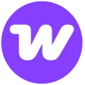 Purple circular W logo icon